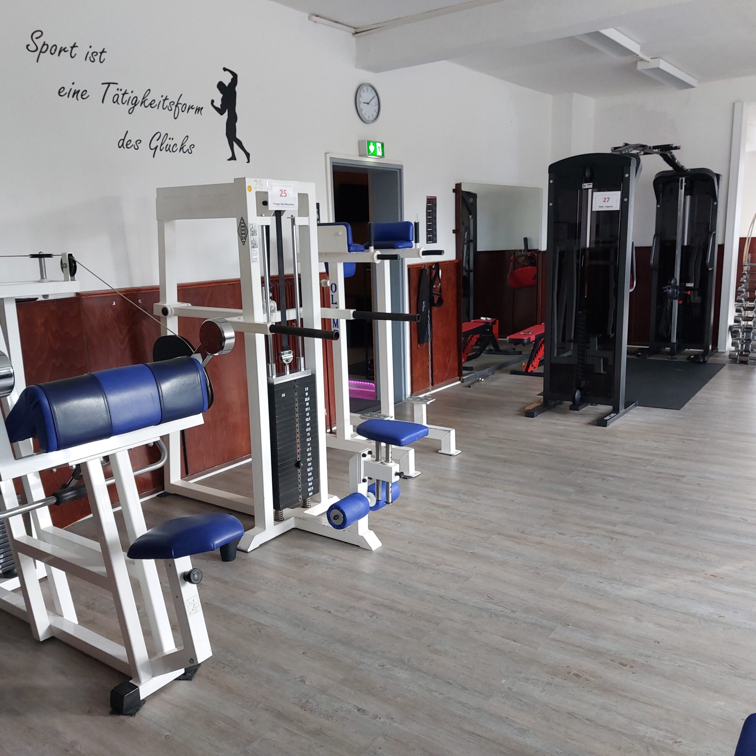 Einblick in eine der vier Trainingsebenen