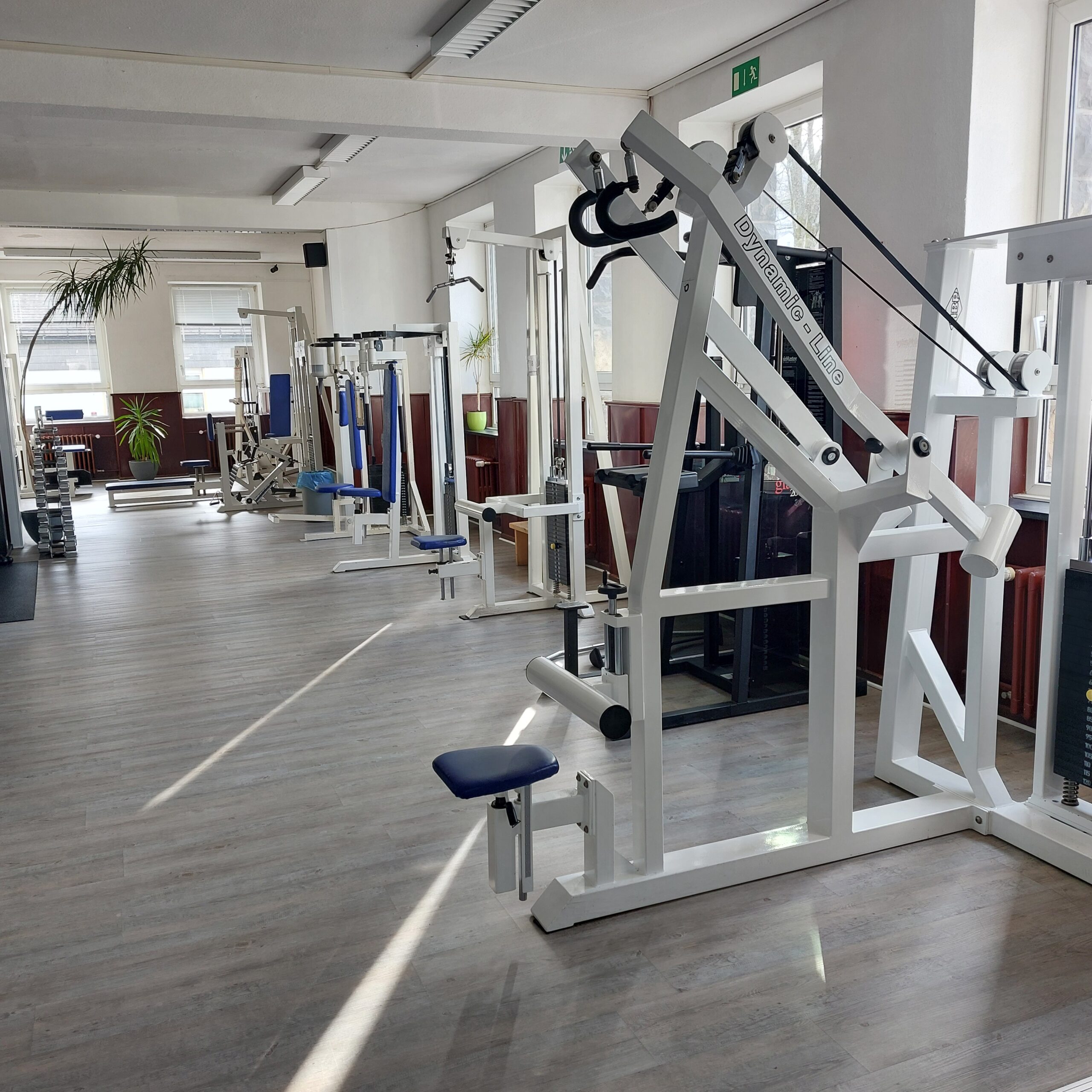 Freihantelbereich im Fitnessclub Niedersfeld