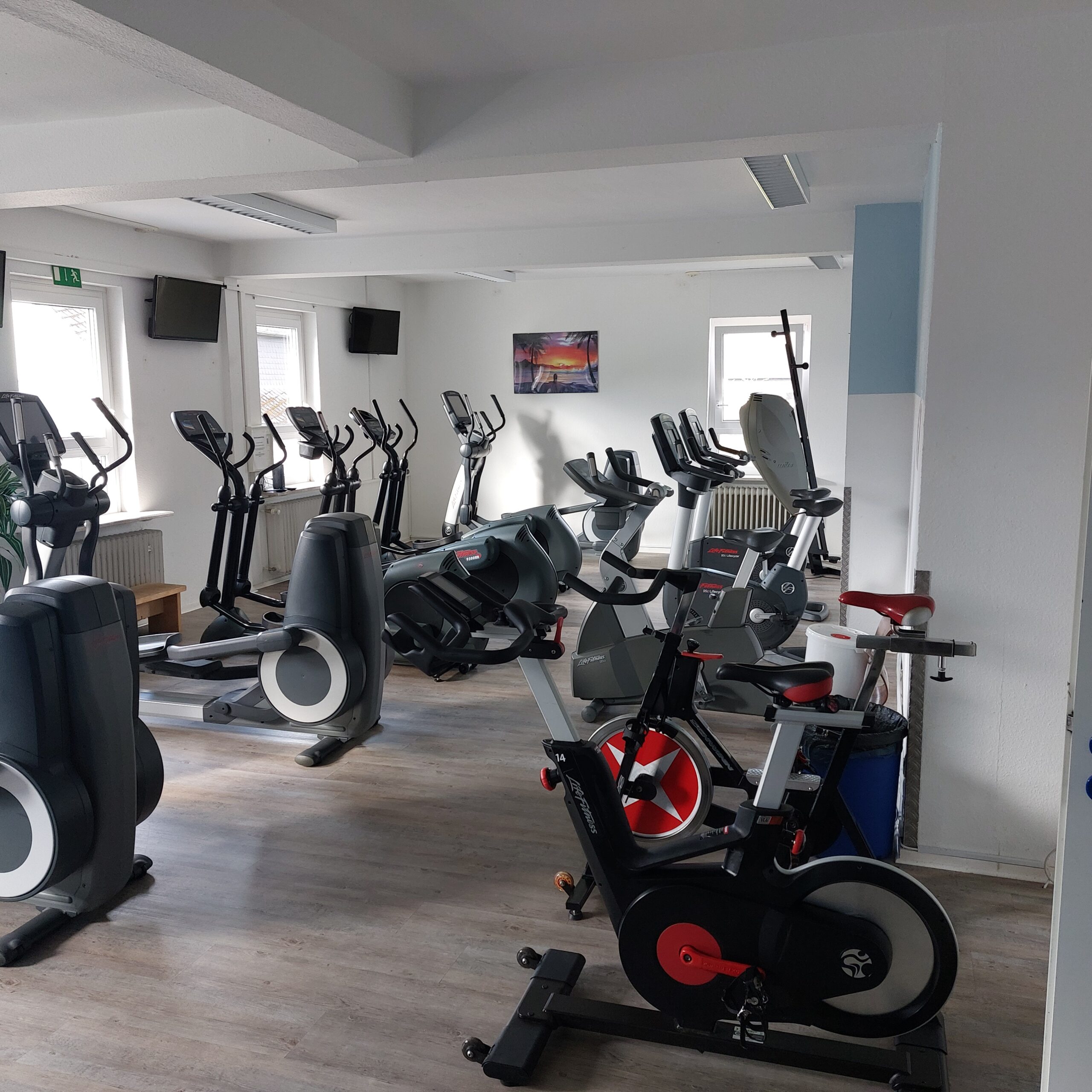 Old-School-Kraftbereich im Fitnessclub Niedersfeld